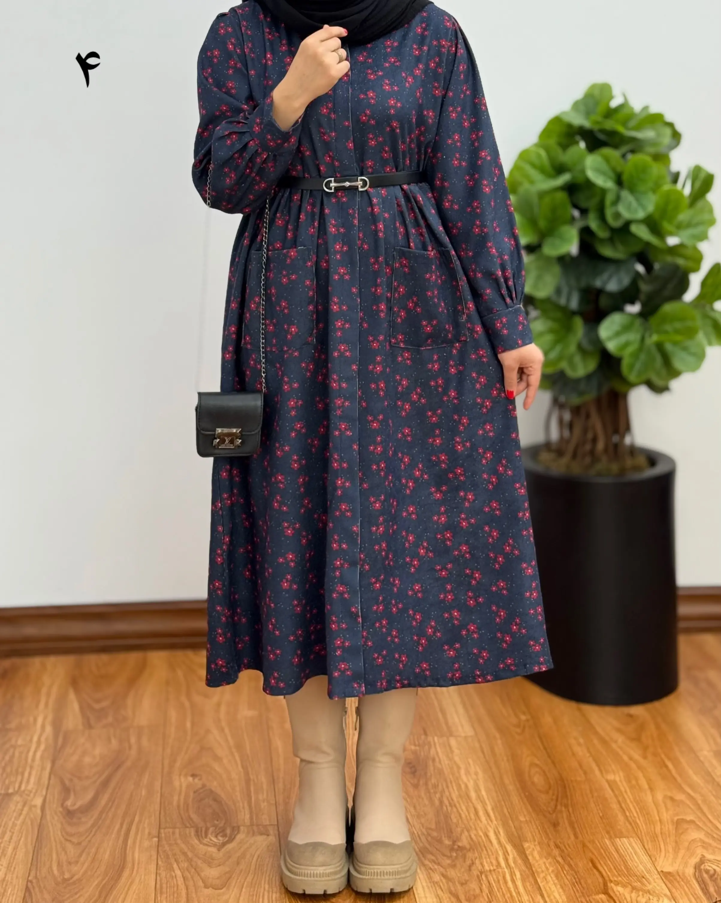 پیراهن مانتویی نورا ۱